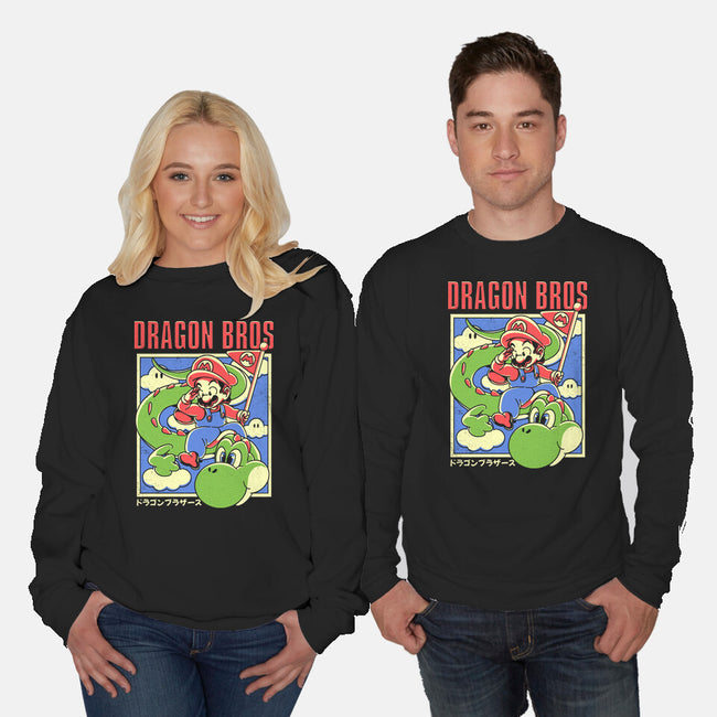 Dragon Bros-Unisex-Crew Neck-Sweatshirt-estudiofitas