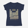 The Periodic Round Table-Womens-V-Neck-Tee-kg07