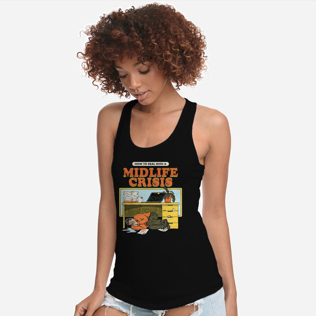 Midlife Crisis-Womens-Racerback-Tank-zawitees