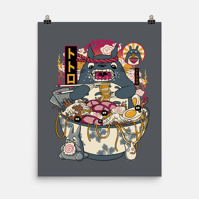 Ramen Totoro-None-Matte-Poster-gaci