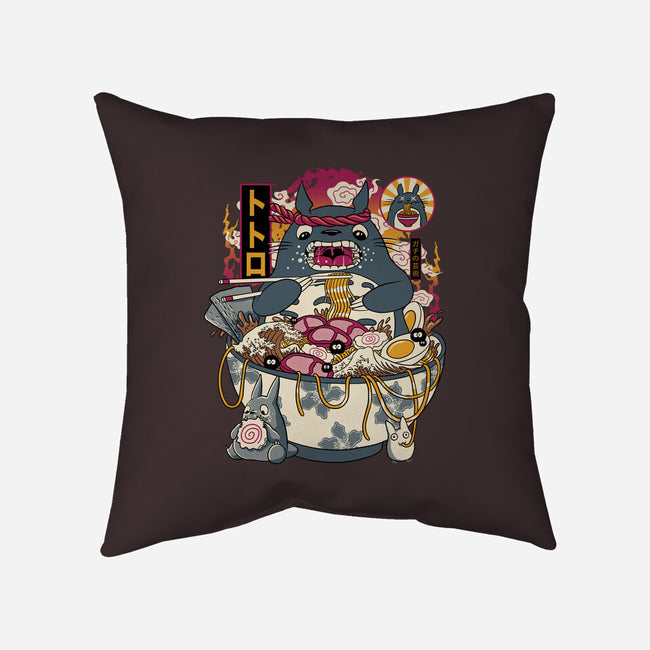 Ramen Totoro-None-Removable Cover w Insert-Throw Pillow-gaci