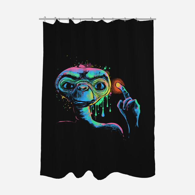 Extra-Terrestrial-None-Polyester-Shower Curtain-IKILO
