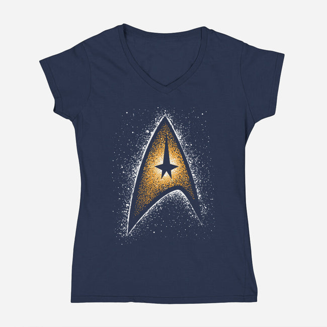 Live Long And Prosper-Womens-V-Neck-Tee-Tronyx79