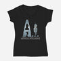 Artificial Intelligence-Womens-V-Neck-Tee-zascanauta