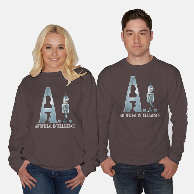 Artificial Intelligence-Unisex-Crew Neck-Sweatshirt-zascanauta