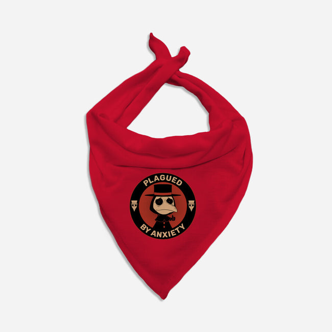 Plagued By Anxiety-Dog-Bandana-Pet Collar-danielmorris1993