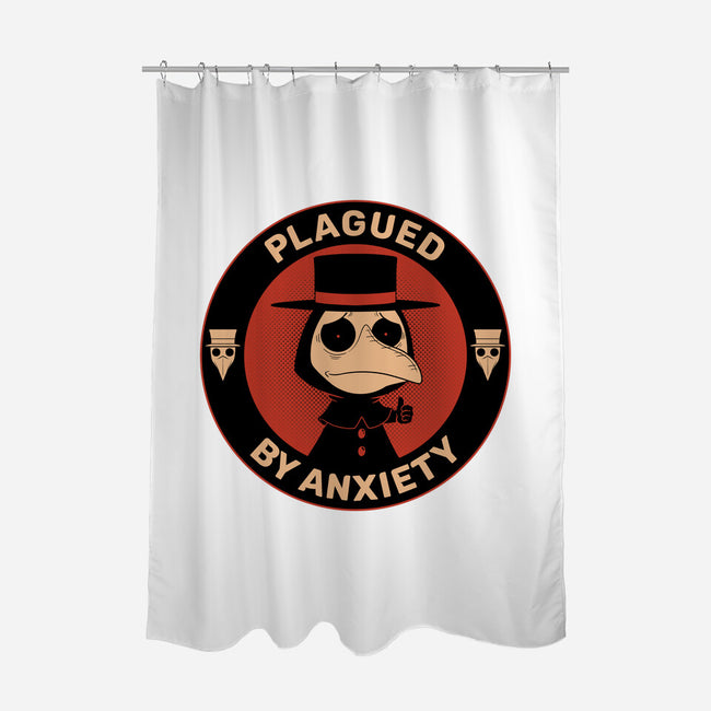 Plagued By Anxiety-None-Polyester-Shower Curtain-danielmorris1993