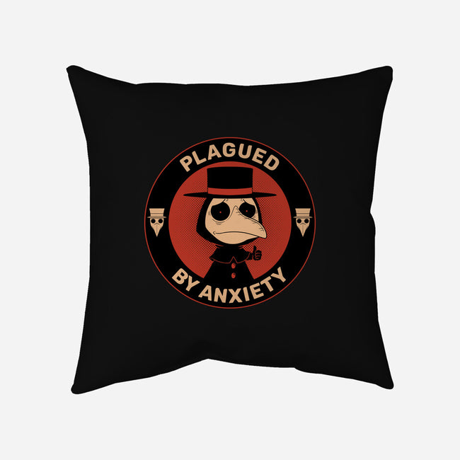 Plagued By Anxiety-None-Removable Cover-Throw Pillow-danielmorris1993