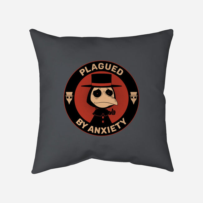 Plagued By Anxiety-None-Removable Cover-Throw Pillow-danielmorris1993
