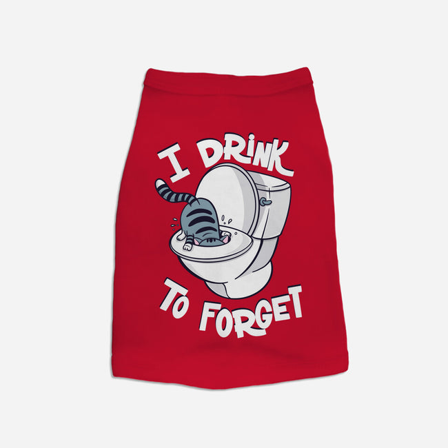 I Drink To Forget-Dog-Basic-Pet Tank-Freecheese