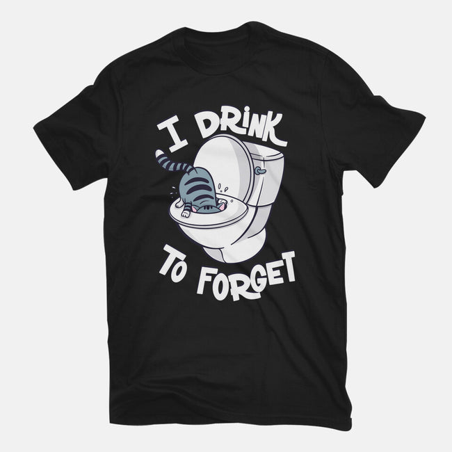 I Drink To Forget-Womens-Basic-Tee-Freecheese