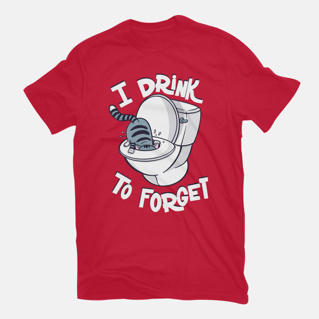 I Drink To Forget-Womens-Basic-Tee-Freecheese