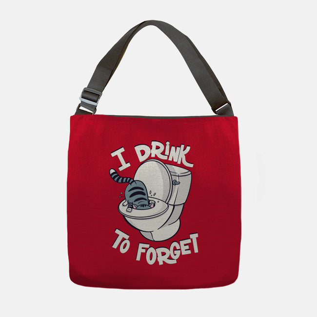 I Drink To Forget-None-Adjustable Tote-Bag-Freecheese