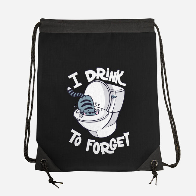 I Drink To Forget-None-Drawstring-Bag-Freecheese