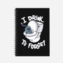 I Drink To Forget-None-Dot Grid-Notebook-Freecheese