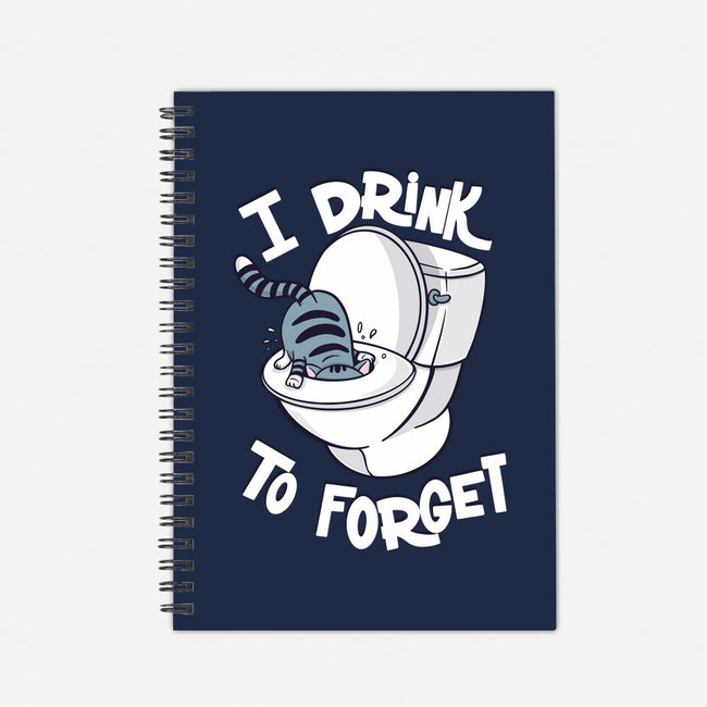 I Drink To Forget-None-Dot Grid-Notebook-Freecheese