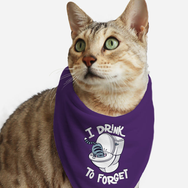 I Drink To Forget-Cat-Bandana-Pet Collar-Freecheese