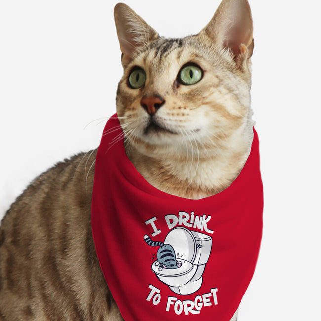 I Drink To Forget-Cat-Bandana-Pet Collar-Freecheese