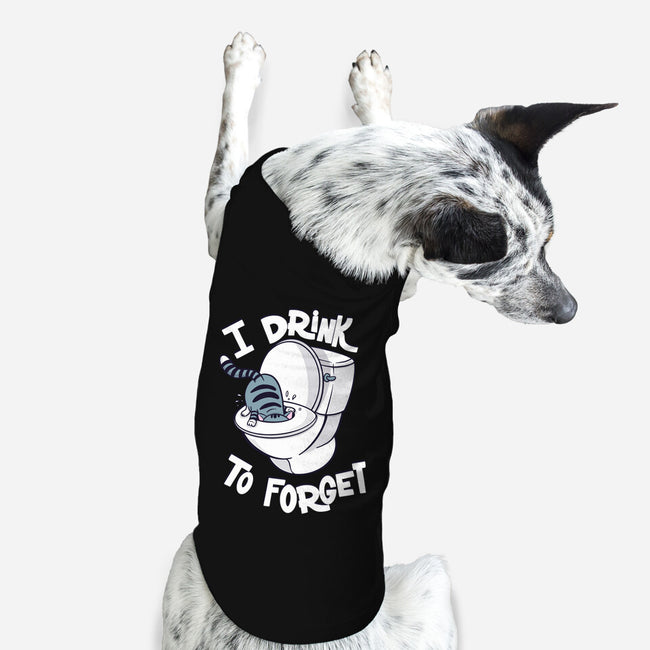 I Drink To Forget-Dog-Basic-Pet Tank-Freecheese