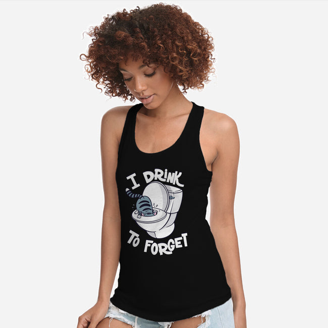 I Drink To Forget-Womens-Racerback-Tank-Freecheese