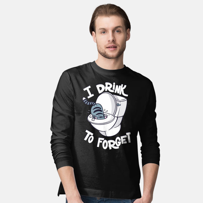 I Drink To Forget-Mens-Long Sleeved-Tee-Freecheese