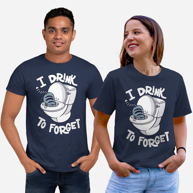 I Drink To Forget-Unisex-Basic-Tee-Freecheese