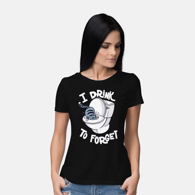 I Drink To Forget-Womens-Basic-Tee-Freecheese