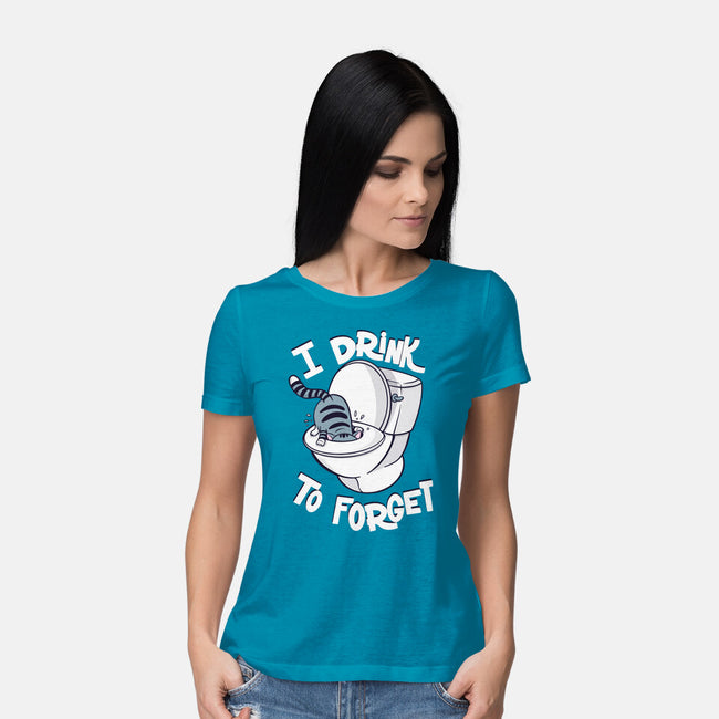 I Drink To Forget-Womens-Basic-Tee-Freecheese