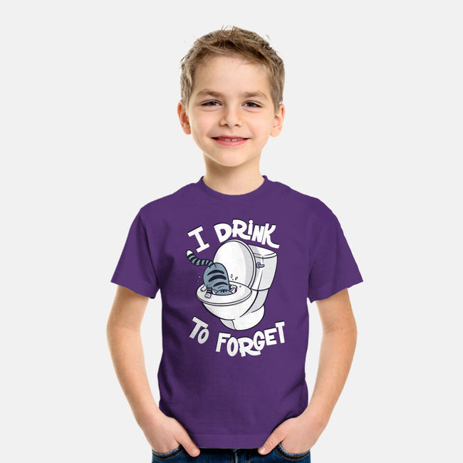I Drink To Forget-Youth-Basic-Tee-Freecheese