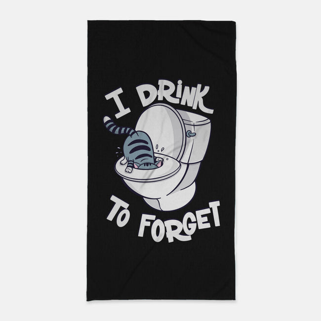 I Drink To Forget-None-Beach-Towel-Freecheese