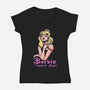 Barbie The Vampire Slayer-Womens-V-Neck-Tee-zascanauta