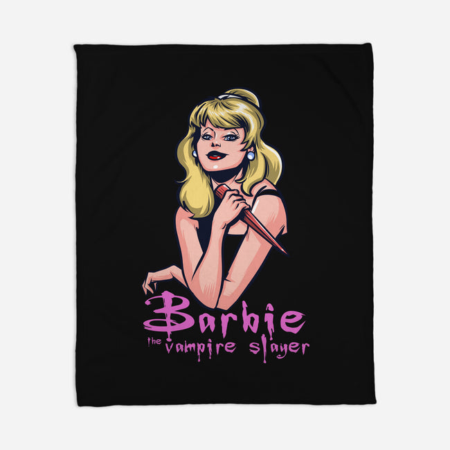 Barbie The Vampire Slayer-None-Fleece-Blanket-zascanauta