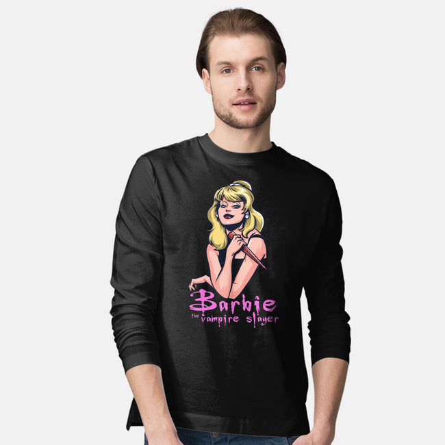 Barbie The Vampire Slayer-Mens-Long Sleeved-Tee-zascanauta