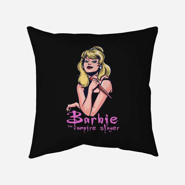 Barbie The Vampire Slayer-None-Non-Removable Cover w Insert-Throw Pillow-zascanauta