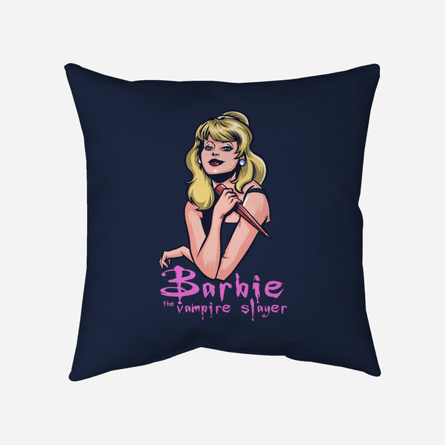 Barbie The Vampire Slayer-None-Non-Removable Cover w Insert-Throw Pillow-zascanauta