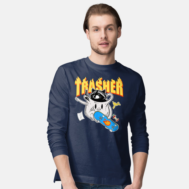 Trasher Panda-Mens-Long Sleeved-Tee-Tri haryadi