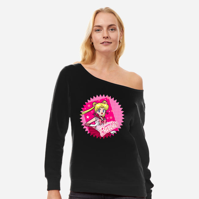 Sailor Barbie-Womens-Off Shoulder-Sweatshirt-Millersshoryotombo