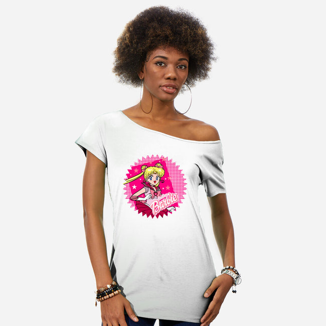 Sailor Barbie-Womens-Off Shoulder-Tee-Millersshoryotombo