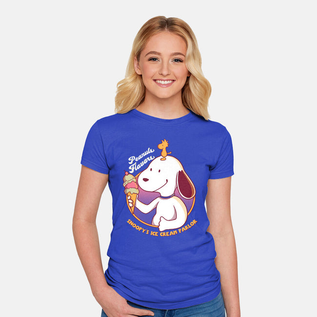 Ice Cream Parlor-Womens-Fitted-Tee-leepianti