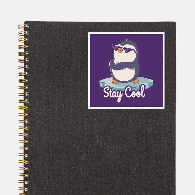 Stay Cool Funny Penguin-None-Glossy-Sticker-tobefonseca