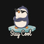 Stay Cool Funny Penguin-None-Polyester-Shower Curtain-tobefonseca
