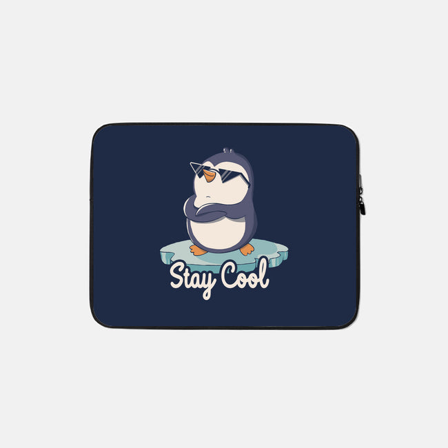 Stay Cool Funny Penguin-None-Zippered-Laptop Sleeve-tobefonseca