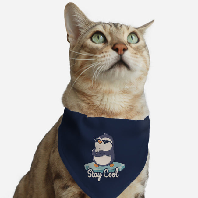 Stay Cool Funny Penguin-Cat-Adjustable-Pet Collar-tobefonseca