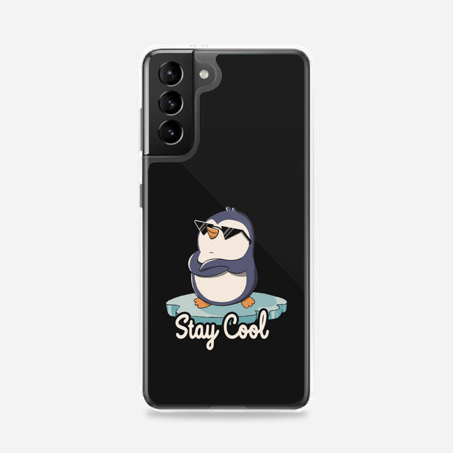 Stay Cool Funny Penguin-Samsung-Snap-Phone Case-tobefonseca