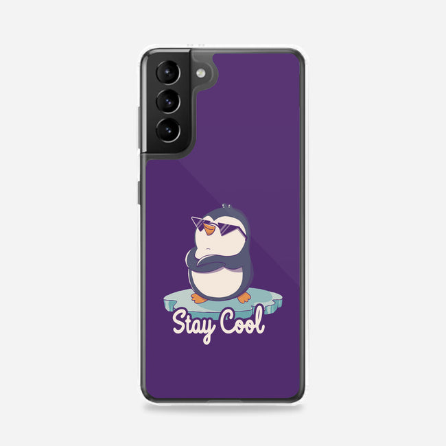 Stay Cool Funny Penguin-Samsung-Snap-Phone Case-tobefonseca