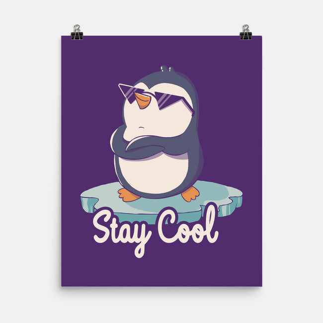 Stay Cool Funny Penguin-None-Matte-Poster-tobefonseca