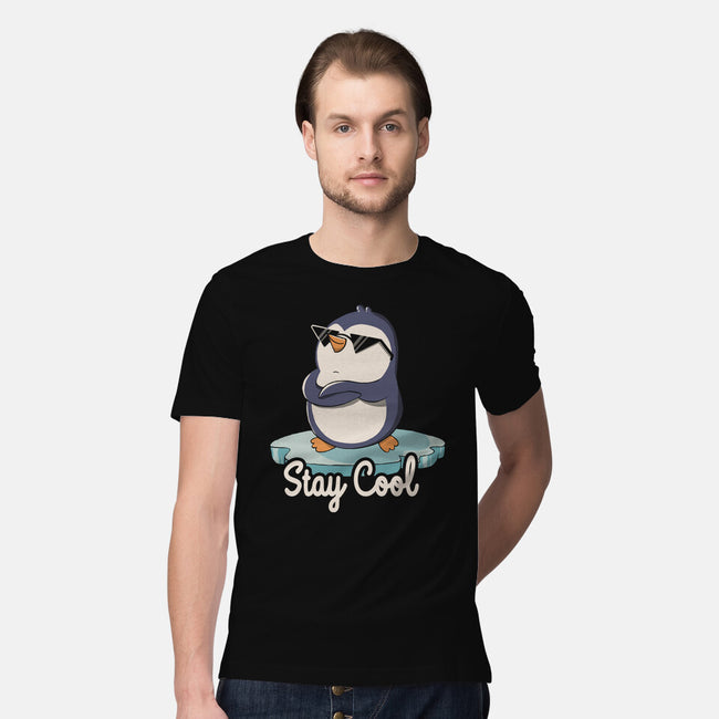 Stay Cool Funny Penguin-Mens-Premium-Tee-tobefonseca