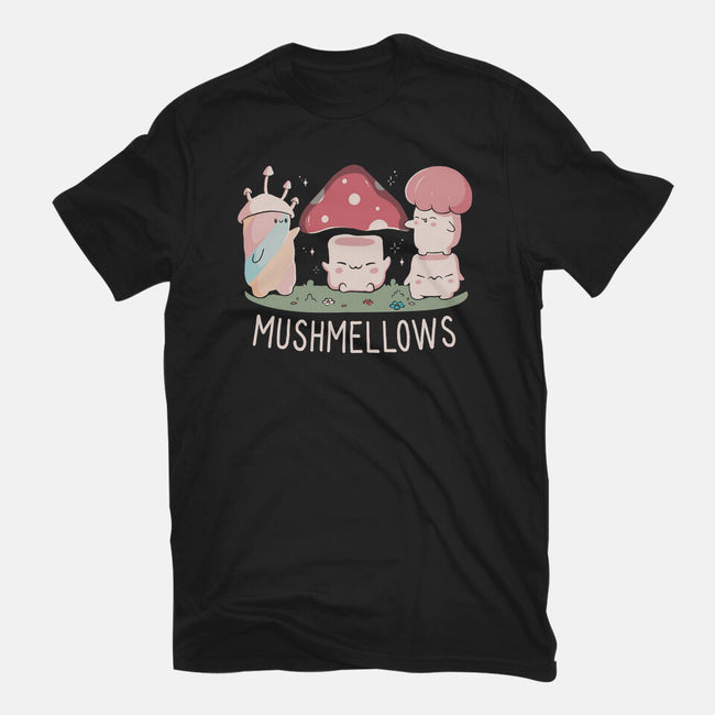 Mushmellows Kawaii Fungi-Womens-Fitted-Tee-tobefonseca