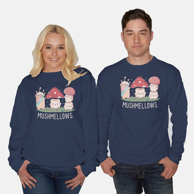 Mushmellows Kawaii Fungi-Unisex-Crew Neck-Sweatshirt-tobefonseca