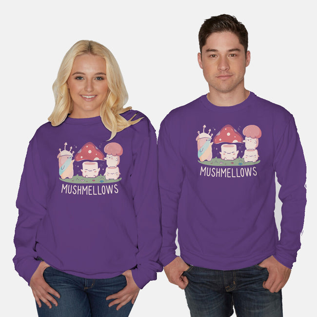 Mushmellows Kawaii Fungi-Unisex-Crew Neck-Sweatshirt-tobefonseca